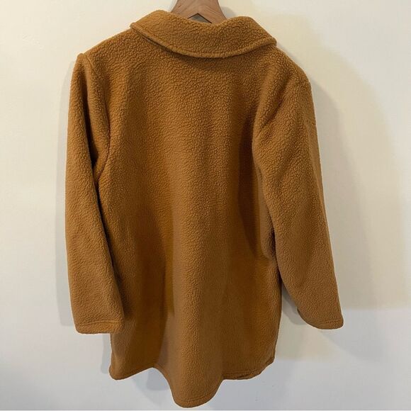 Denim & Co Regular Sherpa Bonded Fleece Snap Jacket | Size L - Picture 5 of 12